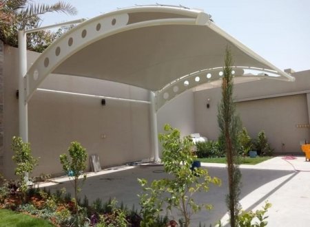 مظلات قوس بجودة عالية – تنفيذ مؤسسة أناقة ظل المدينة