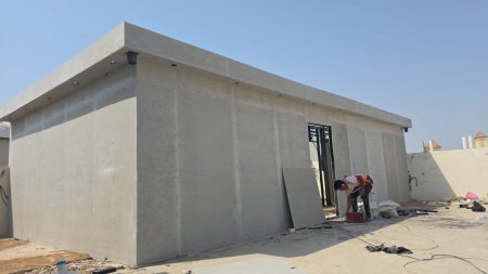 بناء ملاحق اسمنت بورد وسندوتش بانل علوية للسطح 